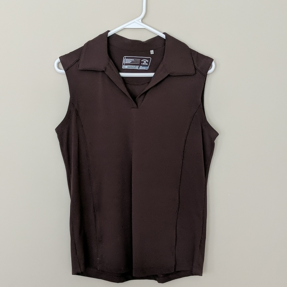 Sleeveless Cutter and Buck golf top